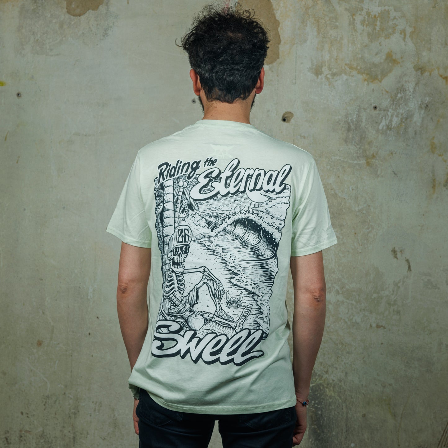 Riding the Eternal Swell (Stem Green / Organic Cotton)
