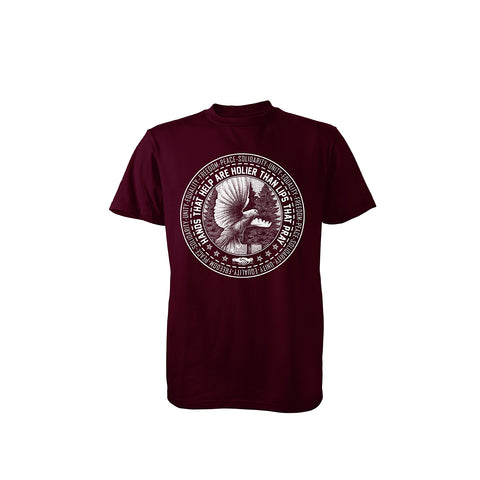 Solidarity Charity T-Shirt (Forest Green/ Maroon)