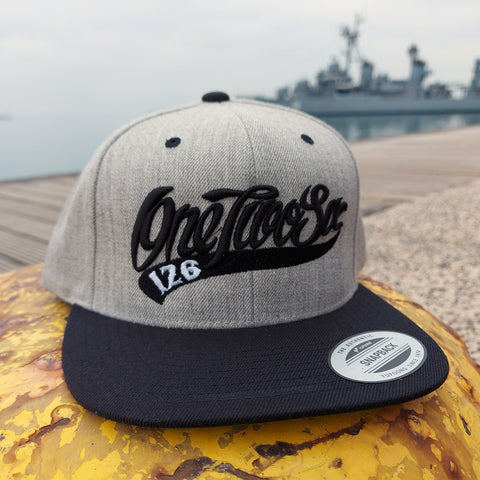 Baseball Logo SnapBack (Sport Grey / Black)
