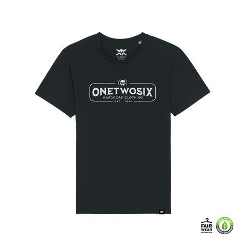 OneTwoSix Hardcore Clothing  T-Shirt (Black/Organic Cotton )