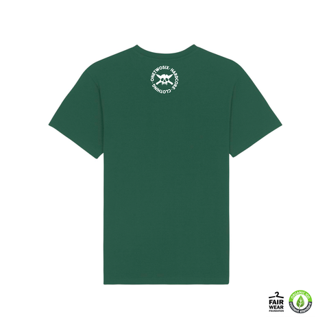OneTwoSix Hardcore Clothing  T-Shirt (Bottle Green / Organic Cotton )
