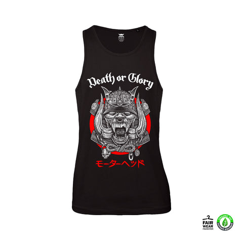 Death or Glory Tank Top (Black/Organic Cotton)